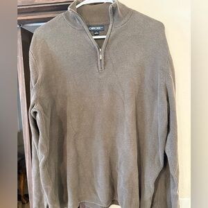 Cherokee Men's Zip-Up Sweater in Olive